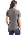 Texas Tech Red Raiders Alumni Cutter & Buck Coastline Recycled Double Peached Womens Polo Elemental Grey Back Thumbnail Image