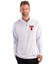 Texas Tech Red Raiders College Vault Cutter & Buck Prospect Recycled Featherlight Stretch Mens Quarter Zip White Front Thumbnail Image