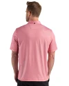 Cincinnati Bengals Americana Cutter & Buck Pike Recycled Lattice Print Mens Polo Red Back Thumbnail Image