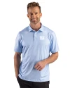 New York Giants Monochromatic Cutter & Buck Pike Recycled Lattice Print Mens Polo Atlas Light Blue Front Thumbnail Image