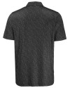 Cleveland Browns Historic Cutter & Buck Pike Recycled Fern Print Mens Polo Black Mannequin Back Thumbnail Image