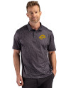 Los Angeles Rams- Cutter & Buck Pike Recycled Fern Print Mens Big & Tall Polo Black Front Thumbnail Image