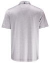 Navy Midshipmen Cutter & Buck Pike Recycled Lattice Print Mens Polo Elemental Grey Mannequin Back Thumbnail Image