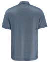 Navy Midshipmen Cutter & Buck Pike Recycled Lattice Print Mens Polo Navy Blue Mannequin Back Thumbnail Image