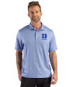 Duke Blue Devils Alumni Cutter & Buck Pike Recycled Lattice Print Mens Polo Tour Blue Front Thumbnail Image