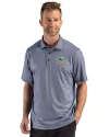 Notre Dame Fighting Irish Alumni - Cutter & Buck Pike Recycled Lattice Print Mens Big & Tall Polo Navy Blue Front Thumbnail Image
