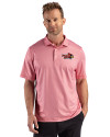 Illinois State Redbirds Cutter & Buck Pike Recycled Lattice Print Mens Big & Tall Polo Red Front Thumbnail Image
