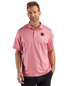 Louisville Cardinals Alumni Cutter & Buck Pike Recycled Lattice Print Mens Big & Tall Polo Red Front Thumbnail Image