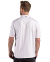 Iowa State Cyclones Cutter & Buck Pike Recycled Fern Print Mens Big & Tall Polo Polished Medium Gray Back Thumbnail Image