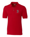 Boston Red Sox Cutter & Buck Advantage Eco Tri-Blend Pique Mens Big and Tall Polo Red Mannequin Thumbnail Image