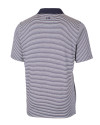 Boston Red Sox Cutter & Buck Forge Tonal Stripe Stretch Mens Big and Tall Polo Liberty Navy Mannequin Back Thumbnail Image
