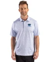 Florida Gators Alumni Cutter & Buck Pike Recycled Fern Print Mens Polo Chelan Blue Front Thumbnail Image