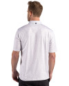 Villanova Wildcats Cutter & Buck Pike Recycled Fern Print Mens Polo Polished Medium Gray Back Thumbnail Image