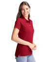 Boston Red Sox Cutter & Buck Advantage Eco Tri-Blend Pique Womens Polo Cardinal Red Side Thumbnail Image