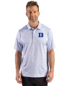 Duke Blue Devils Cutter & Buck Pike Recycled Fern Print Mens Polo Chelan Blue Front Thumbnail Image