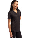 Los Angeles Rams  - Cutter & Buck Forge Recycled Four-Way Stretch Womens Polo Black Side Thumbnail Image