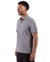 Cutter & Buck Virtue Recycled Heathered Featherlight Pique Mens Pocket Polo Black Heather Side Thumbnail Image