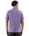 Cutter & Buck Virtue Recycled Heathered Featherlight Pique Mens Pocket Polo College Purple Heather Back Thumbnail Image