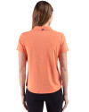 Cutter & Buck Virtue Recycled Heathered Featherlight Pique Womens Polo College Orange Heather Back Thumbnail Image