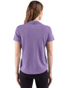 Cutter & Buck Virtue Recycled Heathered Featherlight Pique Womens Polo College Purple Heather Back Thumbnail Image