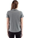 Cutter & Buck Virtue Recycled Heathered Featherlight Pique Womens Polo Hunter Heather Back Thumbnail Image