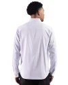 Cutter & Buck Skyline Windowpane Recycled Long Sleeve Button Down Mens Big & Tall Dress Shirt Elemental Grey Back Thumbnail Image