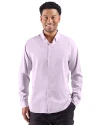 View image 11: Cutter & Buck Skyline End on End Recycled Long Sleeve Mens Dress Shirt  College Purple Front