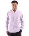 Cutter & Buck Skyline End on End Recycled Long Sleeve Mens Dress Shirt  College Purple Front Thumbnail Image