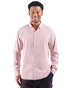 Cutter & Buck Skyline End on End Recycled Long Sleeve Mens Dress Shirt  Red Front Thumbnail Image