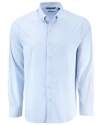 Cutter & Buck Skyline End on End Recycled Long Sleeve Mens Big & Tall Dress Shirt  Atlas Light Blue Mannequin Thumbnail Image