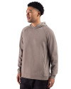 Cutter & Buck Drift Epic Versatility Recycled Textured Knit Mens Hooded Pullover Mushroom Side Thumbnail Image
