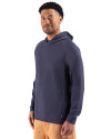 Cutter & Buck Drift Epic Versatility Recycled Textured Knit Mens Hooded Pullover Navy Blue Side Thumbnail Image
