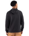 View image 3: Cutter & Buck Drift Epic Versatility Recycled Textured Knit Mens Big & Tall Hooded Pullover Black Back
