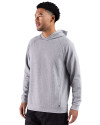 View image 6: Cutter & Buck Drift Epic Versatility Recycled Textured Knit Mens Big & Tall Hooded Pullover CONCRETE Side