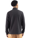 Cutter & Buck Drift Epic Versatility Recycled Textured Knit Mens Quarter Zip Black Back Thumbnail Image