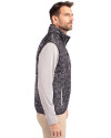 Northwestern Wildcats- Cutter & Buck Rainier Recycled Insulated Printed Puffer Mens Full Zip Vest Black Side Thumbnail Image