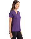 Northwestern Wildcats- Cutter & Buck Forge Recycled Four-Way Stretch Heathered Womens Blade Top Dark College Purple Heather Side Thumbnail Image