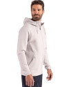 Northwestern Wildcats- Cutter & Buck Roam Recycled Buttery-Soft Knit Mens Full Zip Hooded Jacket Solitare Side Thumbnail Image
