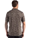Northwestern Wildcats- Cutter & Buck Coastline Recycled Double Peached Camo Print Mens Polo Elemental Grey Back Thumbnail Image