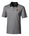 Baltimore Orioles Cutter & Buck Forge Tonal Stripe Stretch Mens Big and Tall Polo Black Mannequin Thumbnail Image