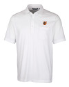 Baltimore Orioles Cutter & Buck Advantage Tri-Blend Jersey Mens Big and Tall Pocket Polo White Mannequin Thumbnail Image