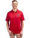 Philadelphia Eagles Americana - Cutter & Buck Forge Recycled Four-Way Stretch Mens Big & Tall Polo Cardinal Red Front Thumbnail Image