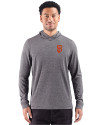 San Francisco Giants Cutter & Buck Adapt Recycled Soft Knit Stripe Mens Hooded Pullover Black Heather Front Thumbnail Image