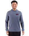 Minnesota Twins Cooperstown Cutter & Buck Adapt Recycled Soft Knit Stripe Mens Hooded Pullover Navy Blue Heather Front Thumbnail Image