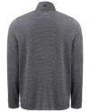 Orlando City SC Cutter & Buck Adapt Recycled Soft Knit Stripe Mens Big & Tall Quarter Zip Pullover Black Heather Mannequin Back Thumbnail Image