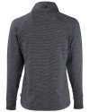 Orlando City SC Cutter & Buck Adapt Recycled Soft Knit Stripe Womens Quarter Zip Pullover Black Heather Mannequin Back Thumbnail Image