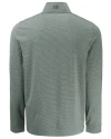 Cutter & Buck Adapt Recycled Soft Knit Stripe Mens Quarter Zip Pullover Hunter Heather Mannequin Back Thumbnail Image