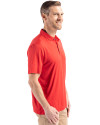 Cutter & Buck Coastline Recycled Double Peached Mens Big & Tall Polo Red Side Thumbnail Image