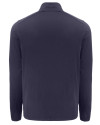 Cutter & Buck Coastline Recycled Double Peached Mens Big & Tall Quarter Zip Pullover Navy Blue Mannequin Back Thumbnail Image