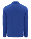 Cutter & Buck Coastline Recycled Double Peached Mens Big & Tall Quarter Zip Pullover Tour Blue Mannequin Back Thumbnail Image